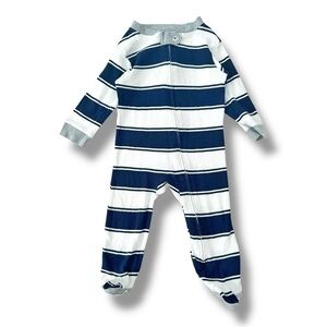 Burt’s Bees Baby | Wide Stripe Footed Sleeper (3-6 mos) 🐝